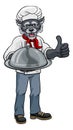 Wolf Chef Mascot Cartoon Character