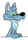 Wolf cute kind character illustration cartoon
