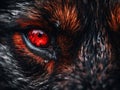 Wolf Eye Red Royalty Free Stock Photo