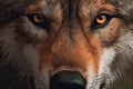 Wolf head closeup. Generate Ai