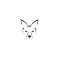 Wolf head icon logo vector Royalty Free Stock Photo