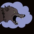 Wolf Head - Illustration Royalty Free Stock Photo