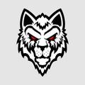 Wolf head logo. Designe element