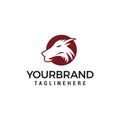 Wolf head logo template Royalty Free Stock Photo