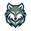 wolf head logo template 2 Royalty Free Stock Photo