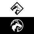 Wolf head logo Royalty Free Stock Photo