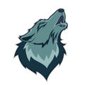 Wolf head mascot