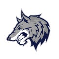 Wolf head mascot