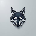 Wolf head mascot logo unique vector icon for branding Royalty Free Stock Photo