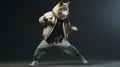 Wolf Hip Hop Dancing - Kaijudog 3d Character Furry Husky Breakdance Photography