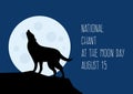 National Chant at the Moon Day vector