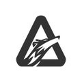 Wolf initial A Illustration Icon Brand Isolated