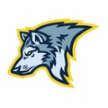 Wolf Logo of Sports Mascot Design Vector Illustration Royalty Free Stock Photo