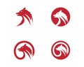 Wolf Logo Template vector Royalty Free Stock Photo
