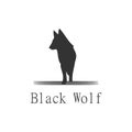 wolf logo template Royalty Free Stock Photo