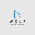 wolf logo template Royalty Free Stock Photo