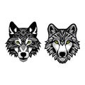 Wolf Mascot Vector Illustrations & Line Art Vector Coloring Pages