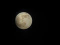 Wolf Moon / Full Moon as seen on January 10 2020 Royalty Free Stock Photo