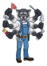 Wolf Multitasking Handyman Holding Tools