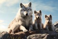 Wolf and Pups