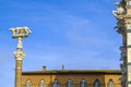 She-wolf with Romulus and Remus in front of the Duomo of Siena