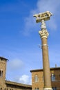 She-wolf with Romulus and Remus in front of the Duomo of Siena