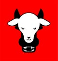 Wolf in sheep`s clothing icon sign. vector illustration Royalty Free Stock Photo