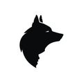 Wolf silhouette and man face Royalty Free Stock Photo