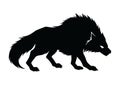 Wolf Silhouette Vector Royalty Free Stock Photo