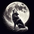 wolf under the moon