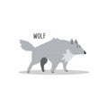 Wolf Vector Illustration Royalty Free Stock Photo