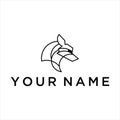 Wolf vector logo graphic modern abstract Royalty Free Stock Photo