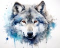 The Wolf watercolor is an example of the artistic appeal of a cool Wolf.