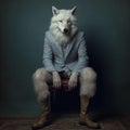 Wolf Wearing Human Legs