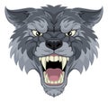 Wolf or Werewolf Monster Scary Dog Angry Mascot Royalty Free Stock Photo