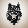 Dark Bronze Wolf Head Tattoo Design With Distinctive Character