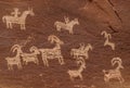 Wolfe Ranch Petroglyphs Royalty Free Stock Photo