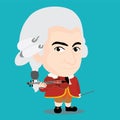 Wolfgang Amadeus Mozart Character Royalty Free Stock Photo