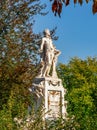 Wolfgang Amadeus Mozart statue in Burggarten park, Vienna, Austria Royalty Free Stock Photo