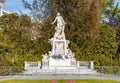 Wolfgang Amadeus Mozart statue in Burggarten park, Vienna, Austria Royalty Free Stock Photo