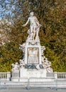 Wolfgang Amadeus Mozart statue in Burggarten park, Vienna, Austria Royalty Free Stock Photo