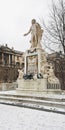 The Wolfgang Amadeus Mozarts` statue in Vienna Royalty Free Stock Photo