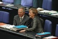 Wolfgang Schaeuble, Chancellor Angela Merkel Royalty Free Stock Photo