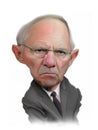 Wolfgang SchÃÂ¤uble caricature portrait