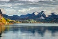 Wolfgangsee lake view, Sankt Gilgen, Austria.