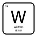 Wolfram icon vektor Royalty Free Stock Photo