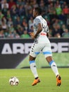 Football player Amadou Diawara in action during a soccer match