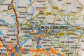 Wolfsburg, Lower Saxony state, Germany on a road m Royalty Free Stock Photo
