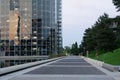 Wolfsburg, Lower Saxony, Towers with new cars ready for delivery in the Autostadt of Volkswagen Royalty Free Stock Photo