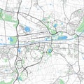 Wolfsburg map. Royalty Free Stock Photo